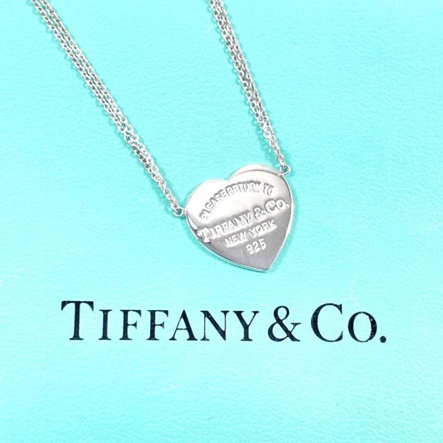 ティファニー ダブル ハート ネックレス ブルー TIFFANY TIFFANY&Co. ティファニー ネックレス TIFFANY＆Co. ミニ ダブル