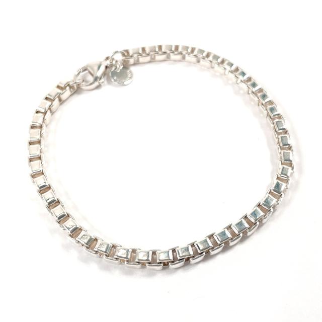 【美品】19.3cmTiffanyティファニー ベネチアン ブレスレット 925 Tiffany&Co. ティファニーベネチアンブレスレットシルバー925