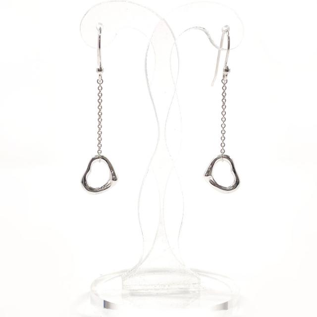 TIFFANY&Co. ティファニー ピアス オープンハート ドロップピアス エルサペレッティ シルバー925 シルバー レディース 中古