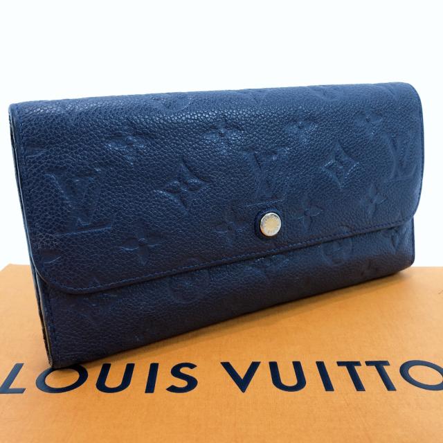 Louis Vuitton ルイヴィトン 長財布 M ポルトフォイユ ヴィルトゥオーズ モノグラムアンプラント ネイビー レディース 中古の通販はau Pay マーケット Jp Brands Com