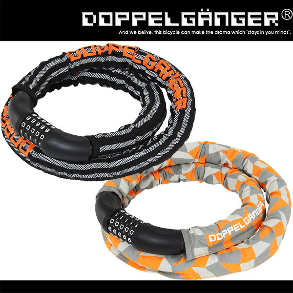 ダイヤルロック ワイヤーロック 自転車 カギ ドッペルギャンガー 