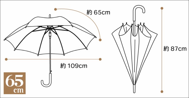 格安／65cm 8本骨 2720 ジャンプ傘 ベーシック シンプル メンズ レディース ジャンプ式 雨傘 キタヤマオリジナル 格子柄 チェック柄の通販はau  PAY マーケット - バッグ＆ラゲージ、傘の店Domani