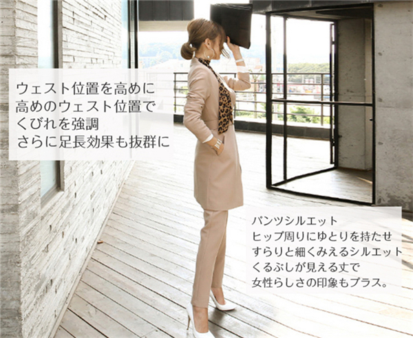 パンツスーツ スーツ レディースパンツスーツ 2color 3点セット コート パンツ ベルト 入学式 フォーマル ママスーツ 卒業式の通販はau Pay マーケット ｍ ｋ