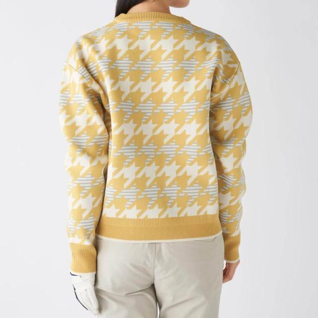 ゴルフウェア フィラ レディース 総柄 長袖 クルーネック セーター 795