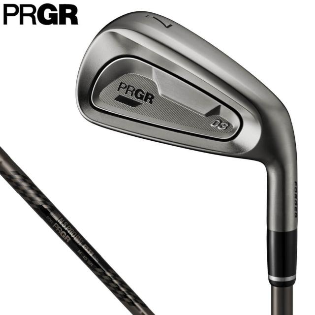 [数量限定] PRGR プロギア　03 ゼロサン Limited Black Edition アイアン　単品　SPEC STEEL III Ver.2 Luxury Black スチールシャフト [2025年モデル]