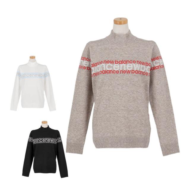 ゴルフウェア　ニューバランス レディース 長袖 ハイネック ニット プルオーバー 012-5274502 [2025年秋冬モデル]
