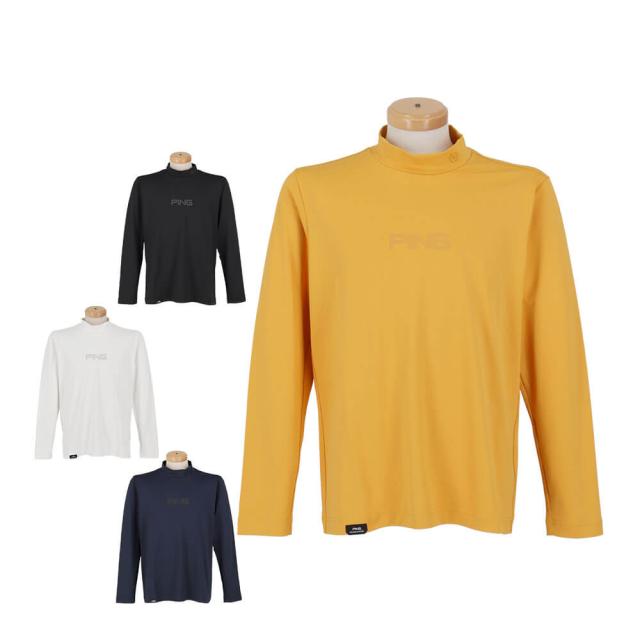 ゴルフウェア　ピンゴルフ メンズ トリコット 長袖 ハイネック シャツ 621-5266001 [2025年秋冬モデル]