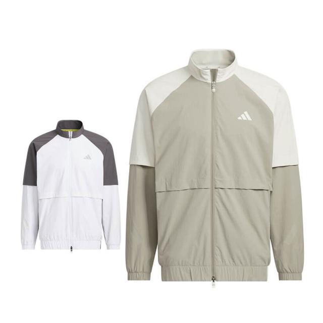 [30％OFF] ゴルフウェア　アディダス メンズ トラック 長袖 フルジップ ジャケット JUW92 [2025年秋冬モデル]