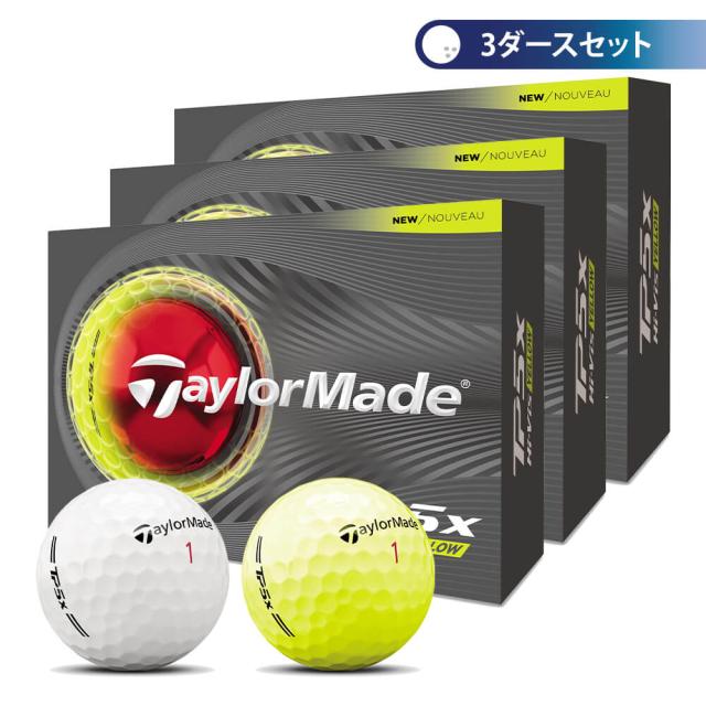 ゴルフボール　テーラーメイド　TP5x ティーピーファイブエックス　3ダースセット （12球入り×3箱） [2026年モデル]