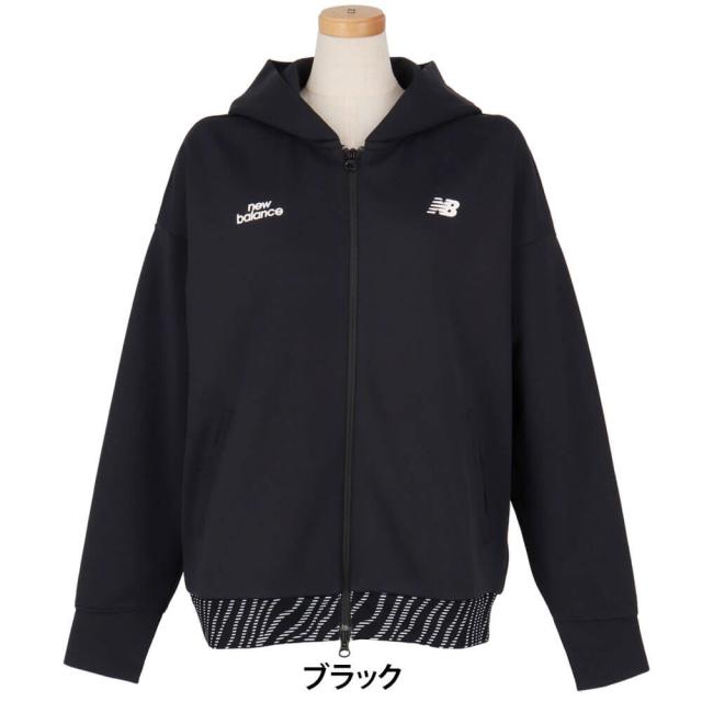 ゴルフウェア　ニューバランス レディース 長袖 スウェット フルジップ フーディー 012-6162501 [2026年春夏モデル]_1