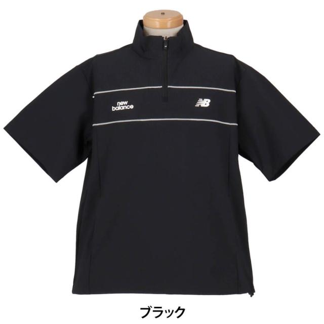 ゴルフウェア　ニューバランス メンズ 半袖 スタンドジップ プルオーバー 012-6164003 [2026年春夏モデル]_1