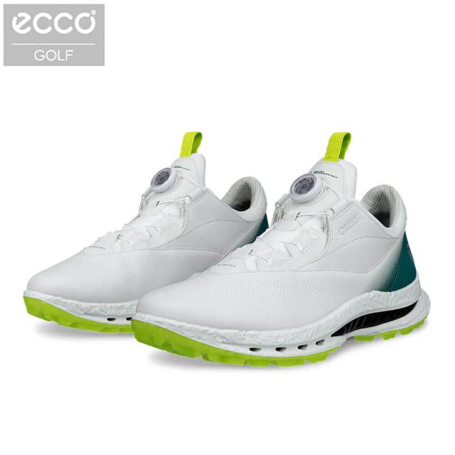 ゴルフシューズ　ECCO エコー メンズ BIOM C5 BOA バイオム C5 ボア スパイクレス 132614 61475 WHITE/BAYGREEN [2026年モデル]
