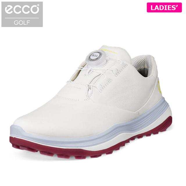 ゴルフシューズ　ECCO エコー レディース LT1 BOA エルティーワン ボア スパイクレス 132763 60611 WHITE/AIR [2026年モデル]