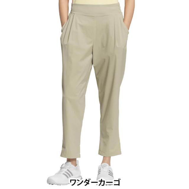 [30％OFF] ゴルフ御召しもの アディダス レディース クライマクール EX-STRETCH ACTIVE プルオン クロップドパンツ MIQ48 [2026年春夏ひな型]