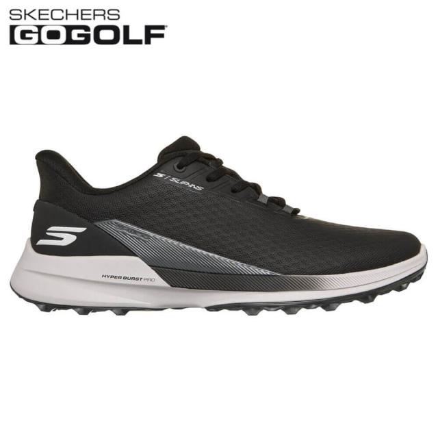 ゴルフシューズ　SKECHERS スケッチャーズ メンズ SLIP-INS PURE SI スリップインズ ウォータープルーフ ピュア SI スパイクレス 214147 BLK ブラック [2026年モデル]