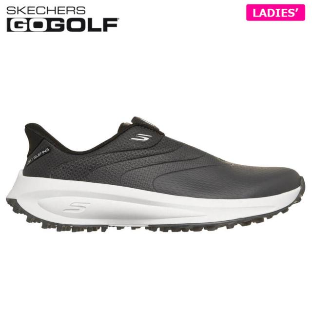 ゴルフシューズ　SKECHERS スケッチャーズ レディース SLIP-INS FLOW SI TWIST スリップインズ ウォータープルーフ フロー SI ツイストフィット スパイクレス 123149 BLK ブラック [2026年モデル]