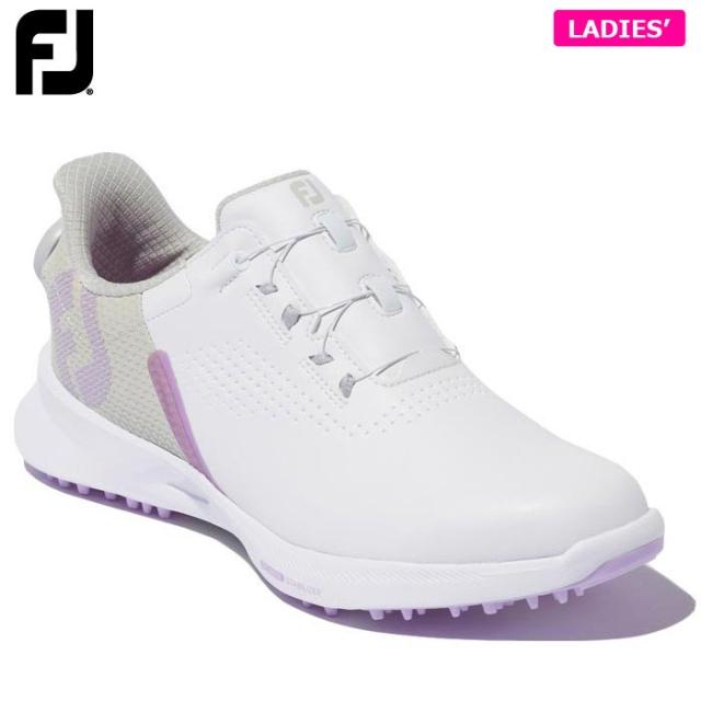フットジョイ　レディース FJ FUEL BOA フューエル ボア スパイクレス ゴルフシューズ 90122 ホワイト/ライラック [2022年モデル]の通販は 13,200円