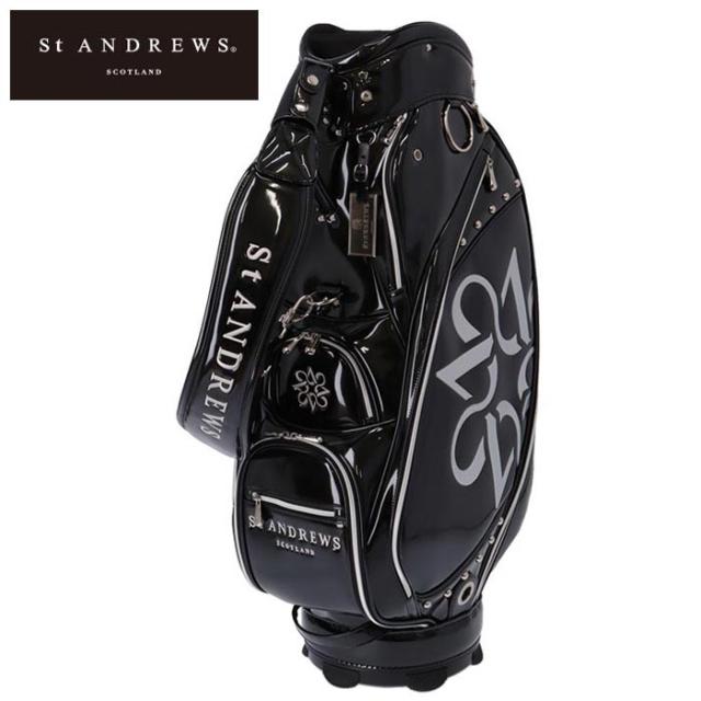 セントアンドリュース ユニセックス エナメル キャディバッグ 042-3980310 010 ブラック [2023年モデル]の通販は 36,537円
