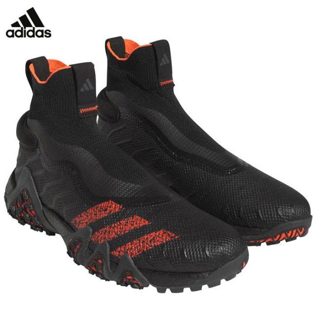 アディダス ユニセックス CODECHAOS LACELESS コードカオス レースレス スパイクレス ゴルフシューズ LIJ23 GV6907 コアブラック/セミソーラーレッド/グレーフォー [2023年モデル]の通販は 12,800円