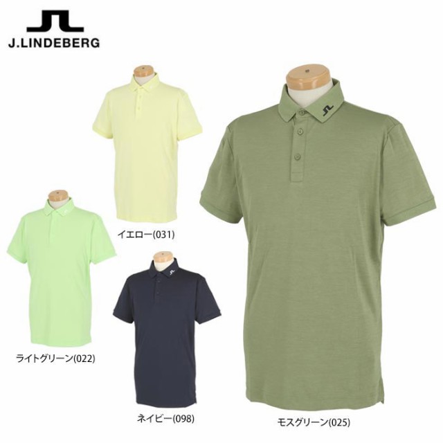 Jリンドバーグ　メンズ バックブリッジ切替 4WAYストレッチ 半袖 ポロシャツ 071-21341 [2024年春夏モデル]