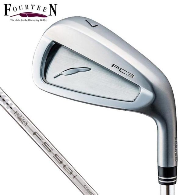 フォーティーン　PC-3 アイアン　4本セット（＃7〜9、PW）　FS-90i スチールシャフト [2024年モデル]