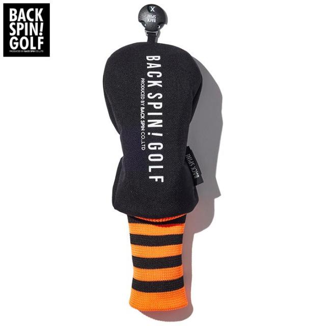 バックスピンゴルフ　コーデュラ ボーダー ユーティリティ用 ヘッドカバー BSBD01H514 BK/OR ブラック/オレンジ [2024年モデル]