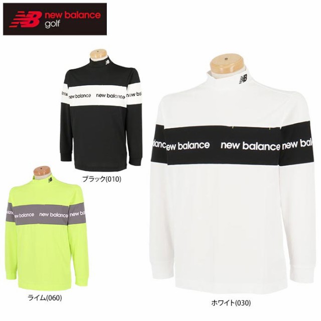 ニューバランス　メンズ SPORT ロゴプリント メッシュ 配色ライン ストレッチ 長袖 モックネックシャツ 012-4267003 [2024年秋冬モデル]