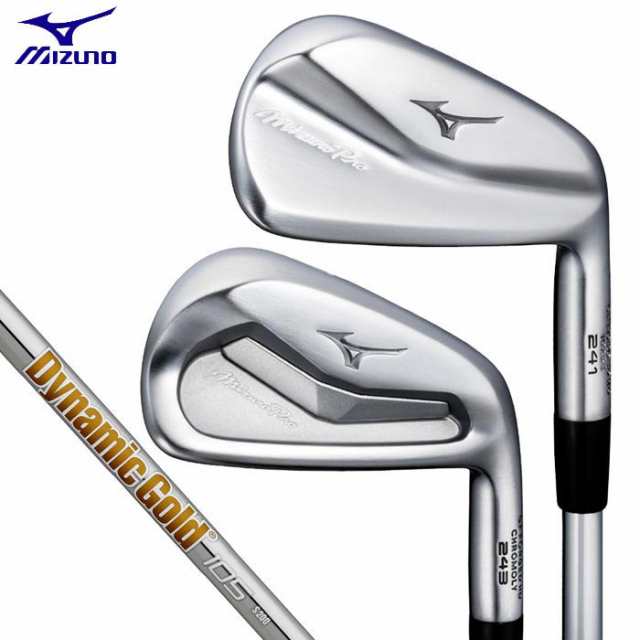 ミズノ　Mizuno Pro 241＆243 ミズノプロ241＆243 コンボアイアン　6本セット（＃5〜9、PW）　ダイナミックゴールド105 スチールシャフト