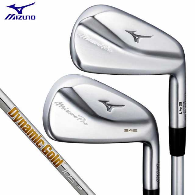 ミズノ　Mizuno Pro 241＆245 ミズノプロ241＆245 コンボアイアン　6本セット（＃5〜9、PW）　ダイナミックゴールド105 スチールシャフト