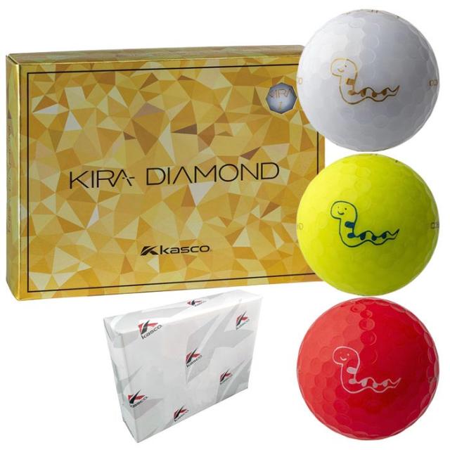 キャスコ　KIRA DIAMOND 2 キラ ダイヤモンド2 2025年 干支 ゴルフボール 巳 1ダース（12球入り）の通販は 6,237円