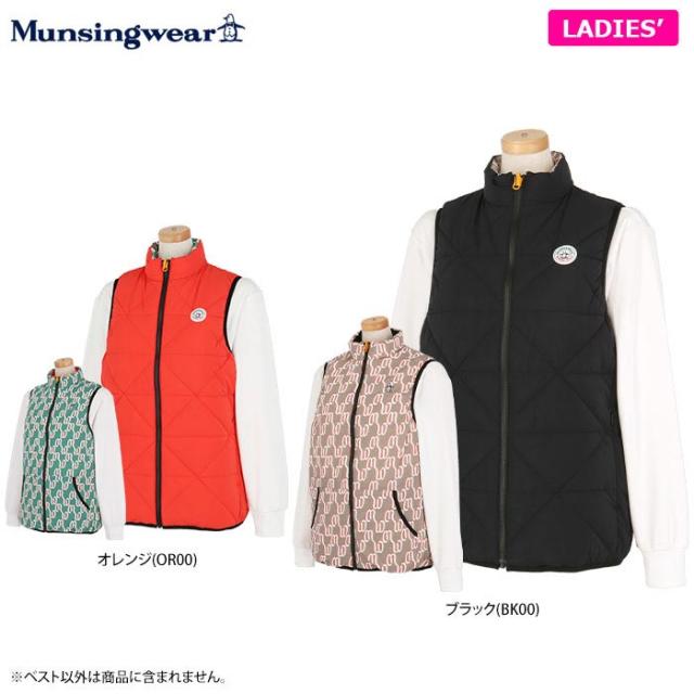 マンシングウェア　レディース ENVOY ロゴデザイン 中綿入り リバーシブル ベスト MG4FVE52L ゴルフウェア [2024年秋冬モデル]の通販は