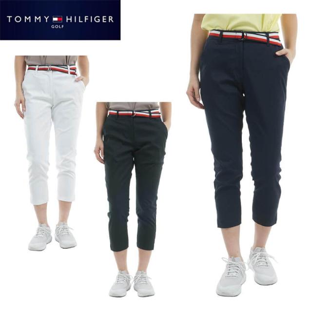 ゴルフウェア　トミー ヒルフィガー ゴルフ レディース ベルテッドツイル ベルト付き 7分丈パンツTHLA505 [2025年春夏モデル]