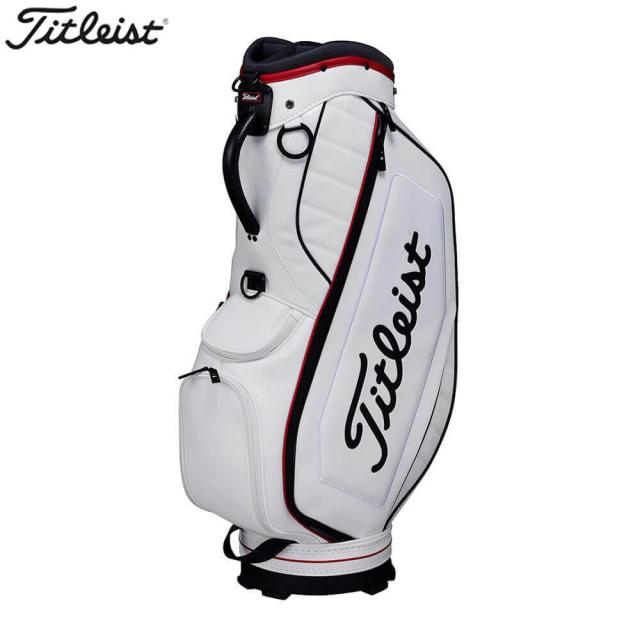 タイトリスト　メンズ パフォーマンス JE キャディバッグ TB25CTPJE 16 ホワイト×ダークレッド [2025年モデル]