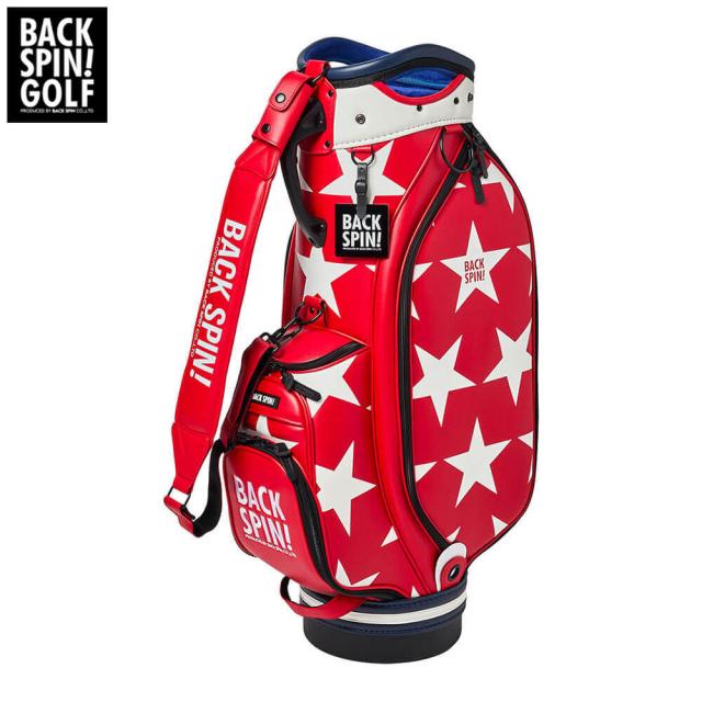 バックスピンゴルフ BIG STAR TOUR ビッグスター ツアー キャディバッグ BSBD02C106 RED×WHITE [2025年モデル]