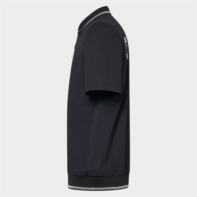 ゴルフウェア オークリー メンズ ロゴプリント 半袖 リブ衿 ポロシャツ