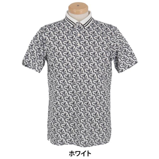 [50％OFF] ゴルフウェア　セントアンドリュース メンズ モノグラム柄 半袖 ポロシャツ 042-5160555 [2025年春夏モデル] 特価_1