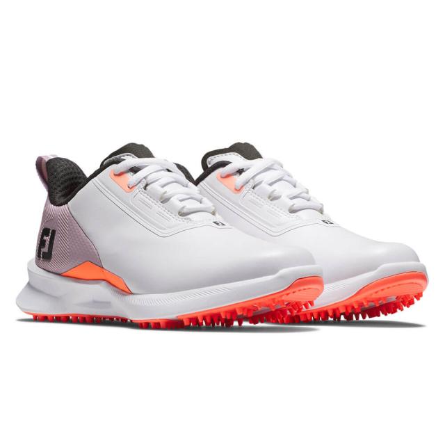 ゴルフシューズ　フットジョイ ジュニア FJ JUNIOR FUEL GIRLS Laced フューエル レース ガールズ スパイクレス 48213 ホワイト/ピンク [2025年モデル]
