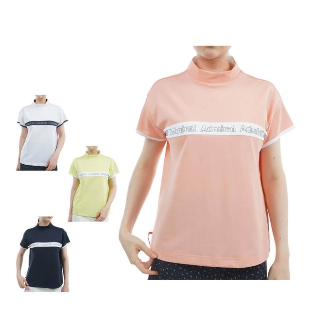 ゴルフウェア　アドミラル レディース ドロストヘム カノコ 半袖 モックネックシャツ ADLA527 [2025年春夏モデル]