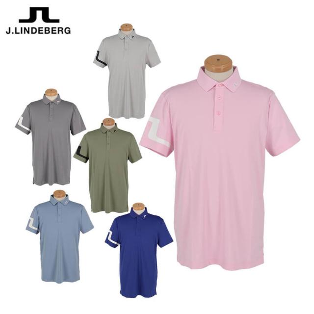 ゴルフウェア　Jリンドバーグ メンズ ロゴデザイン 半袖 ポロシャツ 071-23245 [2025年春夏モデル]