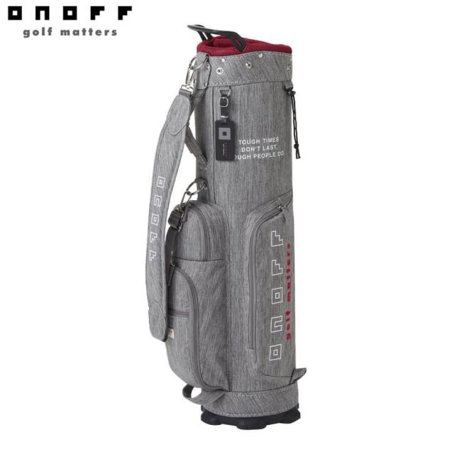 ONOFF オノフ ユニセックス MOKU SERIES 杢調シリーズ キャディバッグ OB1225 88 アッシュグレー [2025年モデル]