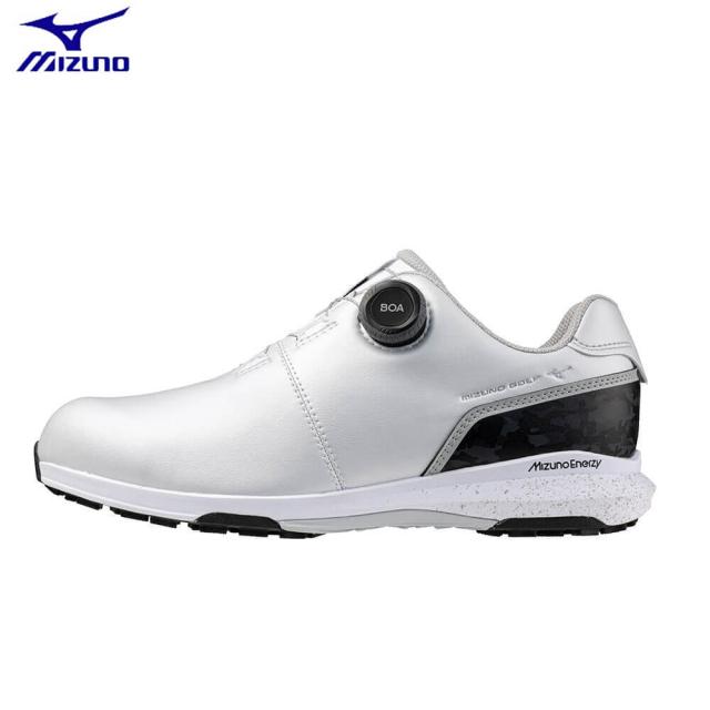 ゴルフシューズ　ミズノ メンズ NEXLITE ENERZY BOA ネクスライトエナジー ボア スパイクレス 51GQ2550 10 ホワイト×ブラックカモ [2025年モデル]