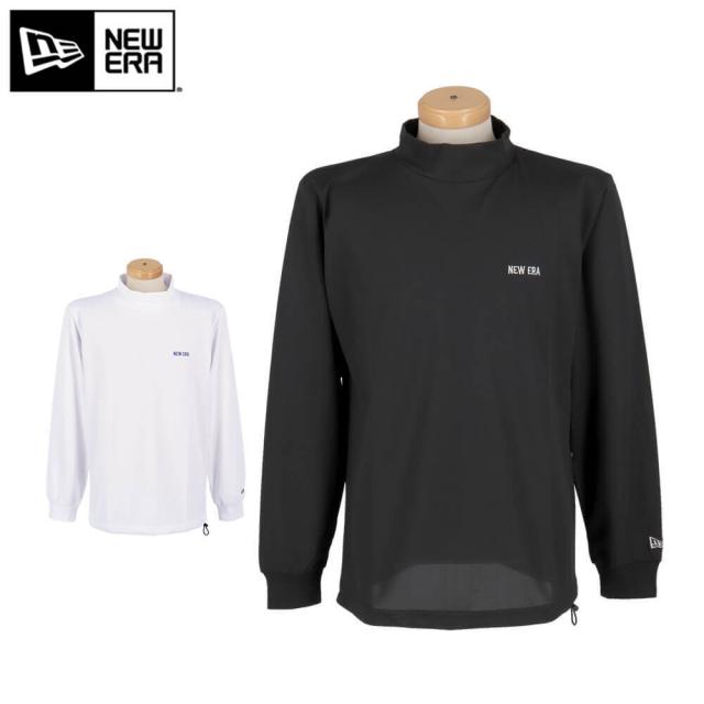 ゴルフウェア　ニューエラ　メンズ 鹿の子 バックプリント 長袖 ハイネックシャツ [2025年秋冬モデル]