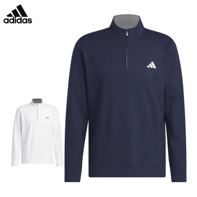 [30％OFF] ゴルフウェア　アディダス メンズ ハーフジップ 長袖 スウェット JVU44 [2025年秋冬モデル]