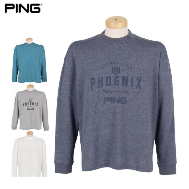 ゴルフウェア　ピンゴルフ メンズ ル—ズシルエット 長袖 ハイネックシャツ 621-5266800 ゴルフウェア [2025年秋冬モデル]