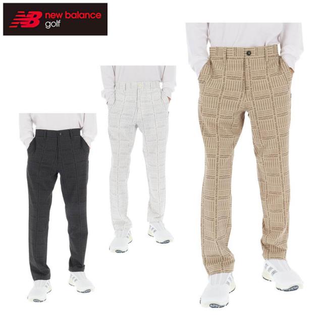 ゴルフウェア　ニューバランス メンズ ロゴグレンチェック ストレッチ ロングパンツ 012-5231003 [2025年秋冬モデル]