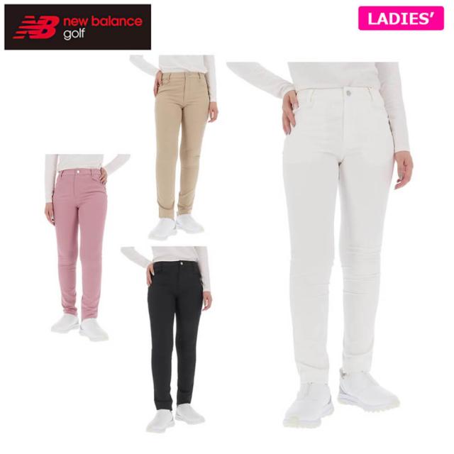 ゴルフウェア　ニューバランス レディース ロゴ刺繍 ストレッチ スリム ロングパンツ 012-5231501 [2025年秋冬モデル]