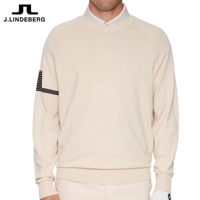 ゴルフウェア　Jリンドバーグ メンズ 長袖 セーター 071-14913 006 アイボリー [2025年秋冬モデル]