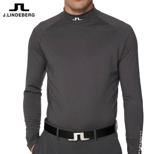 ゴルフウェア　Jリンドバーグ メンズ 長袖 ハイネック シャツ 071-24911 018 チャコール [2025年秋冬モデル]