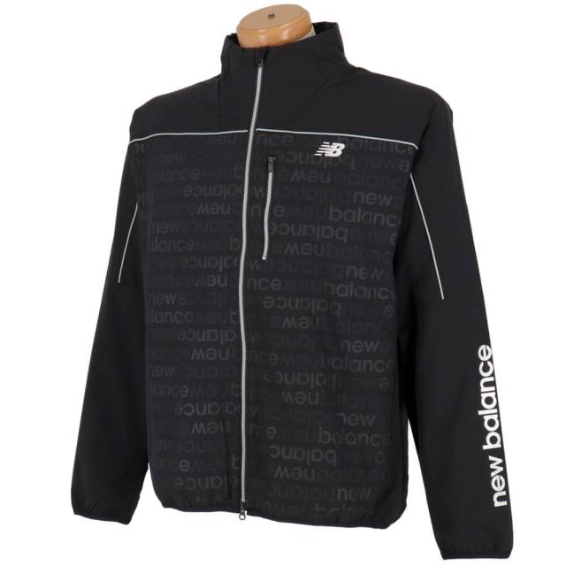 ゴルフウェア　ニューバランス メンズ マットタフタ ロゴエンボス×ソリッド 長袖 ブルゾン 012-5220004 [2025年秋冬モデル] ゴルフウェア ニューバランス メンズ マットタフタ ロゴエンボス