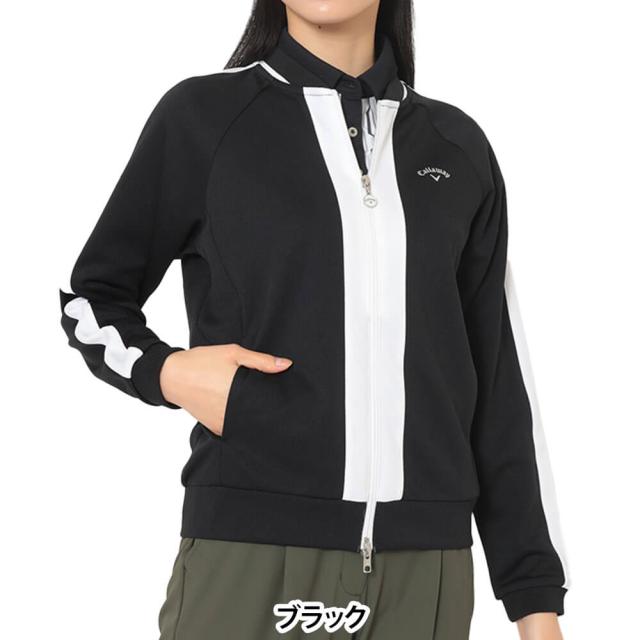 [50％OFF] ゴルフウェア　キャロウェイ レディース ダブルニット 長袖 フルジップ スウェット C25217202 [2025年秋冬モデル]_1